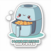 Ich Liebe mein kleines Heißluftflieger Aufkleber (Vorderseite)