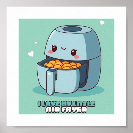 Ich Liebe mein kleines Luftfussballfeld-Küchenplak Poster (Vorne)