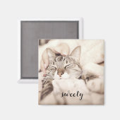 Ich Liebe mein kleines, süßes Foto Magnet (Vorderseite/Rückseite)