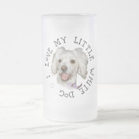 Ich Liebe mein kleines weißes Dog Poodle / Bichon 