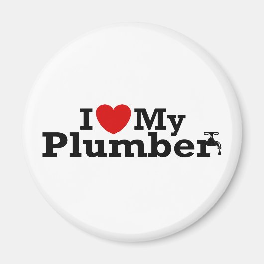 Ich Liebe mein Klempner Magnet (Vorne)