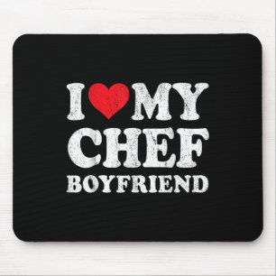 Ich Liebe mein Koch Boyfriend Funny Girlfriend Val Mousepad