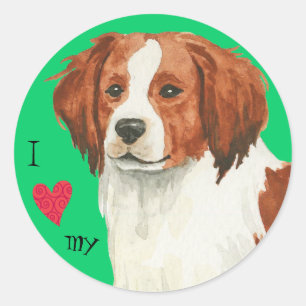 Ich Liebe mein Kooikerhondje Runder Aufkleber