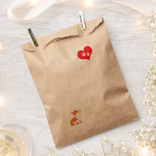 Ich Liebe mein Korgi Geschenktütchen (Ausgeschnitten)