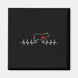 Ich Liebe mein Kuhventil Ekg Herzklopfpatient Magnet