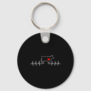 Ich Liebe mein Kuhventil Ekg Herzklopfpatient Schlüsselanhänger