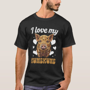 Ich liebe mein Kunekune-Schwein Liebhaber Kunekune T-Shirt