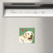 Ich Liebe mein Kuvasz Magnet (In Situ (Geschirrspüler))
