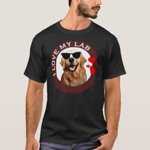 Ich Liebe mein Labrador Retriever Brown T-Shirt