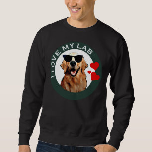 Ich Liebe mein Labrador Retriever Green Active Sweatshirt