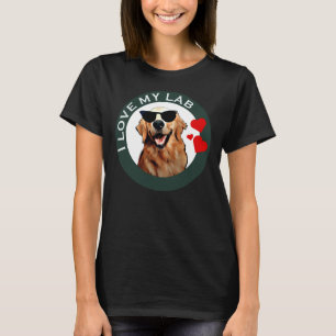 Ich Liebe mein Labrador Retriever Green Active T-Shirt
