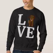 Ich Liebe mein Labrador Retriever Labrador Retriev Sweatshirt (Vorderseite)