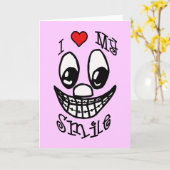 Ich Liebe mein Lächeln Karte (Gelbe Blume)