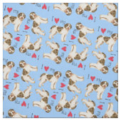 Ich Liebe mein Lagotto Stoff (Muster)