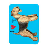 Ich Liebe mein Lakeland Terrier Magnet (Vertikal)
