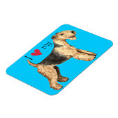 Ich Liebe mein Lakeland Terrier Magnet (Linke Seite)