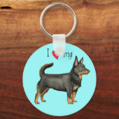 Ich Liebe mein Lancashire Heeler Schlüsselanhänger (Vorderseite)