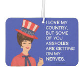 Ich Liebe mein Land, aber einige von Ihnen bekomme Autolufterfrischer (Rückseite)