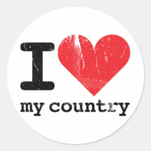Ich liebe mein Land Sticker