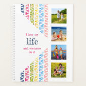Ich Liebe mein Lebensfoto Collage - farbenfrohe Wa Planer (Vorderseite)