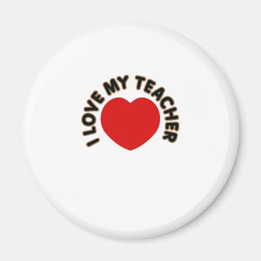 Ich Liebe mein Lehrer (Herz) Magnet (Vorne)