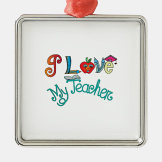 Ich Liebe mein Lehrer Ornament Aus Metall