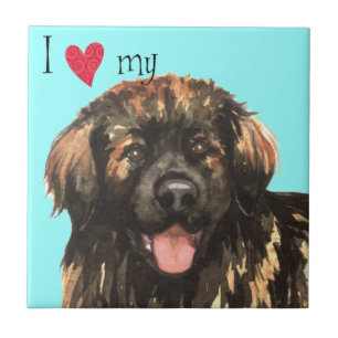 Ich Liebe mein Leonberger Fliese