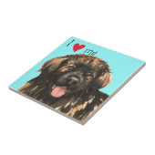 Ich Liebe mein Leonberger Fliese (Seite)