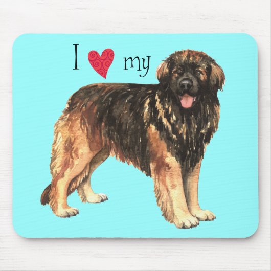 Ich Liebe mein Leonberger Mousepad (Vorne)