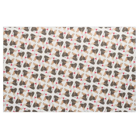 Ich Liebe mein Leonberger Stoff (Fat Quarter (45,7 x 55,9 cm))