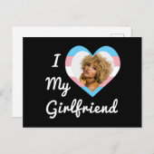 Ich Liebe mein LGBT-Trans-Prix-Foto meiner Freundi Postkarte (Vorne/Hinten)