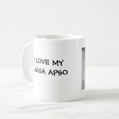 ICH LIEBE MEIN LHASA APSO KAFFEETASSE (Vorderseite Links)