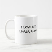 ICH LIEBE MEIN LHASA APSO KAFFEETASSE (Links)