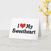 Ich Liebe mein Liebling Karte (Gelbe Blume)