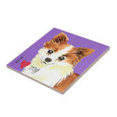 Ich Liebe mein Long Coat Chihuahua Fliese (Seite)