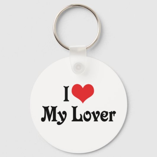 Ich Liebe mein Lover Schlüsselanhänger (Vorderseite)