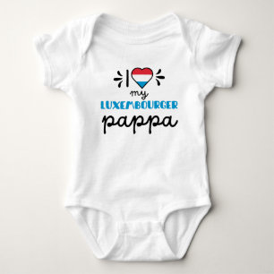 Ich Liebe mein Luxemburger Pappa niedlich Baby Strampler