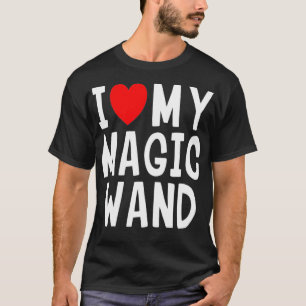 Ich Liebe mein Magic Wand Herz Magician Geschenk  T-Shirt