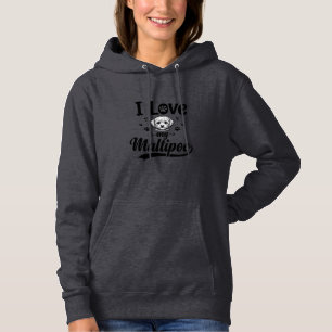 Ich liebe mein Maltipoo Vintage Gravur Hund Design Hoodie