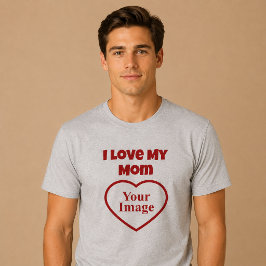 Ich Liebe mein Mama Foto Tri-Blend Shirt