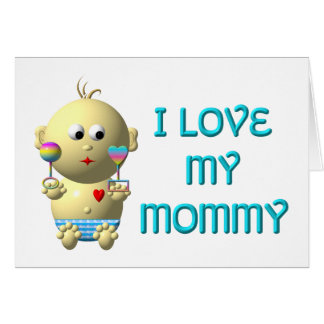 Ich Liebe mein Mami Bouncing Baby mit Herz & Klamm