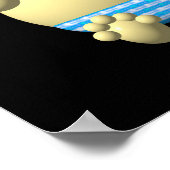 Ich Liebe mein Mami Bouncing Baby mit Herz & Klamm Poster (Ecke)