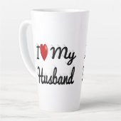 Ich Liebe Mein Mann niedlich schwarz Milchtasse (Linke Ecke)