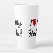 Ich Liebe Mein Mann niedlich schwarz Milchtasse (Vorderseite)