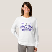 Ich Liebe mein Mann White Hoodie T-Shirt (Vorne ganz)