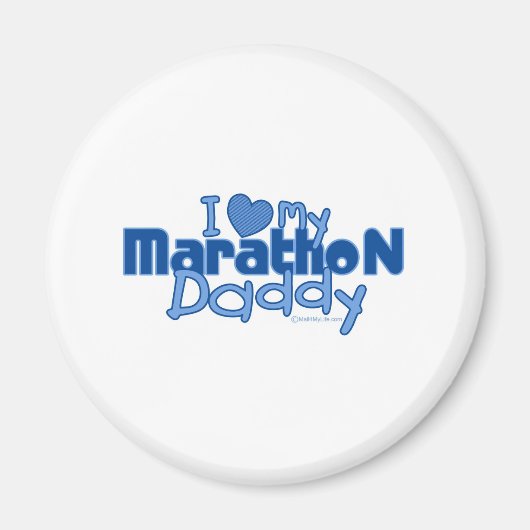 Ich Liebe Mein Marathon Daddy Magnet (Vorne)