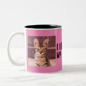 Ich Liebe mein Mensch Zweifarbige Tasse (Links)