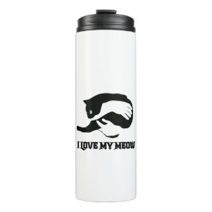 Ich Liebe mein Meow-Tri-Blend-Shirt Thermosbecher