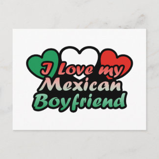 Ich Liebe mein mexikanischer Freund Postkarte
