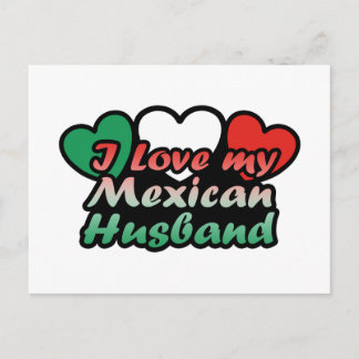 Ich Liebe mein mexikanisches Ehemann Postkarte